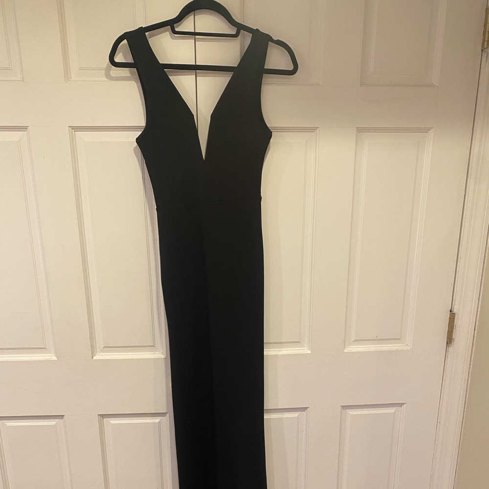 Misguided V-Neck plunge maxi dress